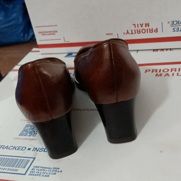 ARA FLEX RELAX Elegant Brown Leather Women's Shoes SIZE 39/8.5 - Picture 4 of 6